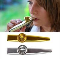 TcuH-Metal Kazoo Harmonica Mouth Flute Kids Party Gift Kid Musical Instrument