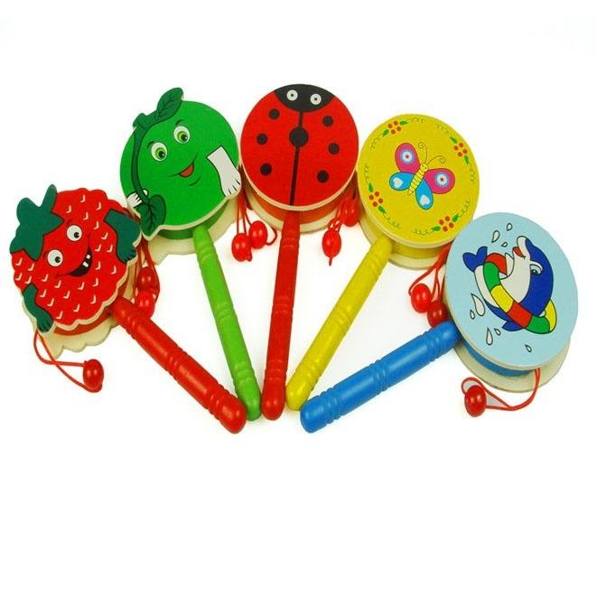 Toddler Toys Baby Wooden Rattles Toys Infant Musical Toy Rattles for Boys Girls Preschool