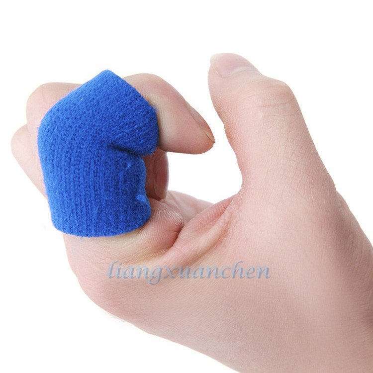 2017 new fashion hot sale gift 10pcs Stretchy Finger Protector Sleeve Support Arthritis Sports Aid Straight Wrap Size-6