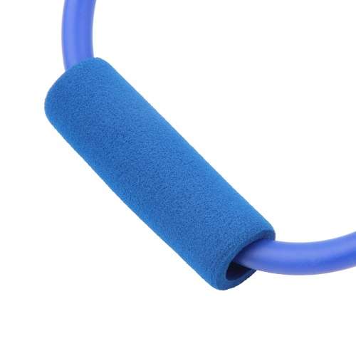 Resistance Band Yoga Pilates Abs Exercise Stretch Fitness Tube Workout Bands(Color:Random) (Color: Multicolor)-9
