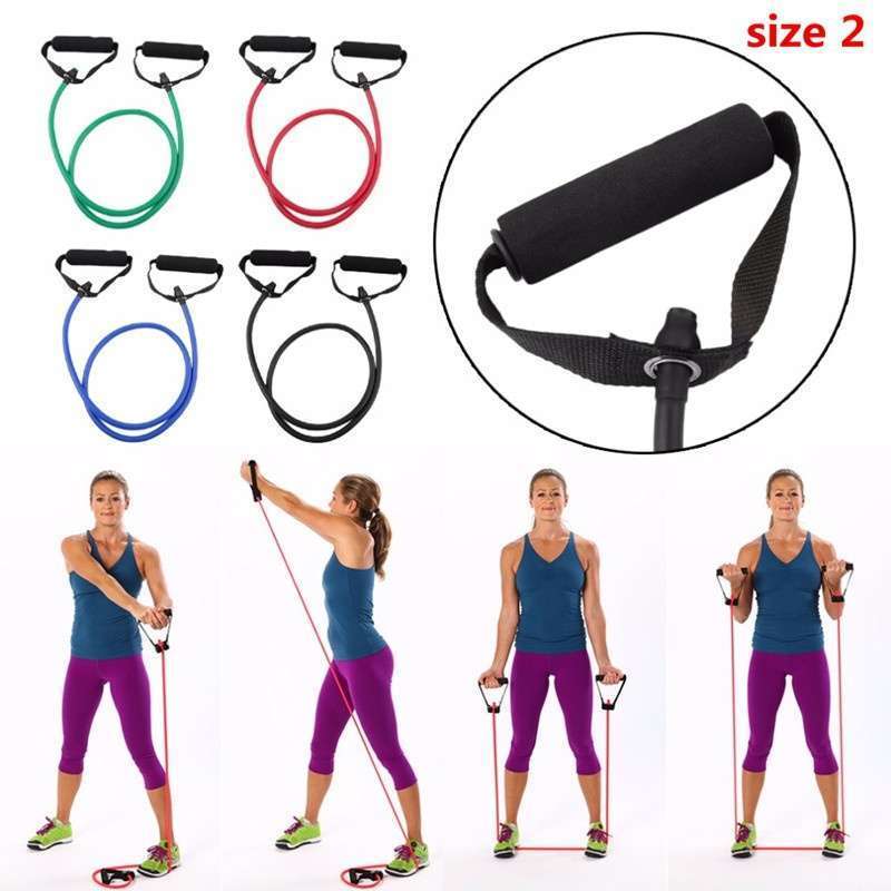 Word Tensile Rope Fitness Yoga Pull Rope Natural Latex Tube With Elastic Rope Chest Expander-21