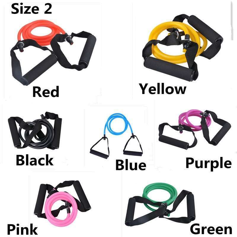 Word Tensile Rope Fitness Yoga Pull Rope Natural Latex Tube With Elastic Rope Chest Expander-22