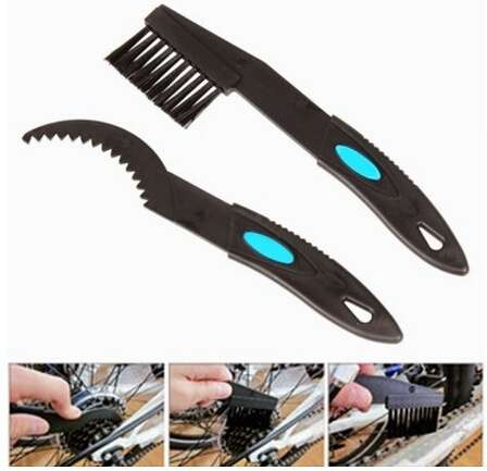 New Cycling Bike Bicycle Chain Cleaning clean Brush Set Tool outdoor Sports  Black-3