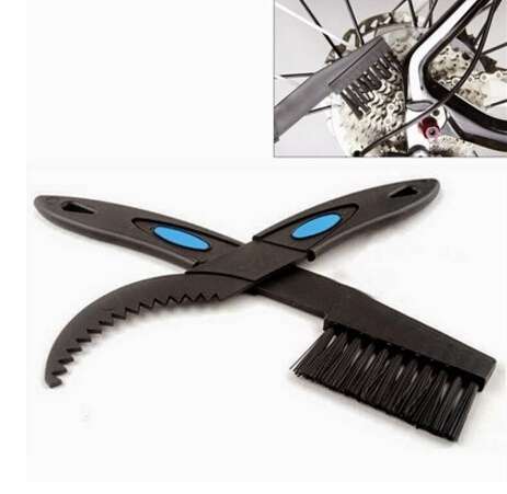 New Cycling Bike Bicycle Chain Cleaning clean Brush Set Tool outdoor Sports  Black-6
