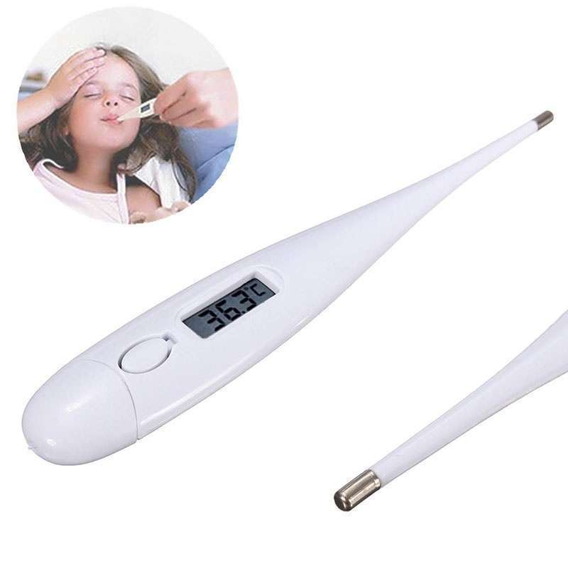 Digital LCD Medical Thermometer Mouth Baby Body Temperature Tester w/Beeper Battery Not Included-4