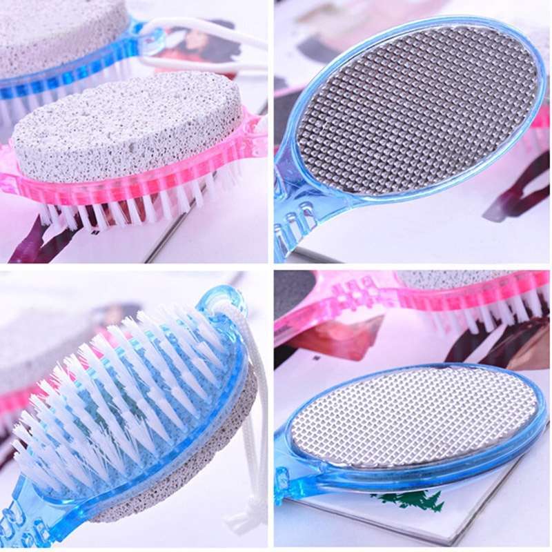 4in1 Foot Pumice Stone Dead Skin Remover Brush Pedicure Grinding Tool-2