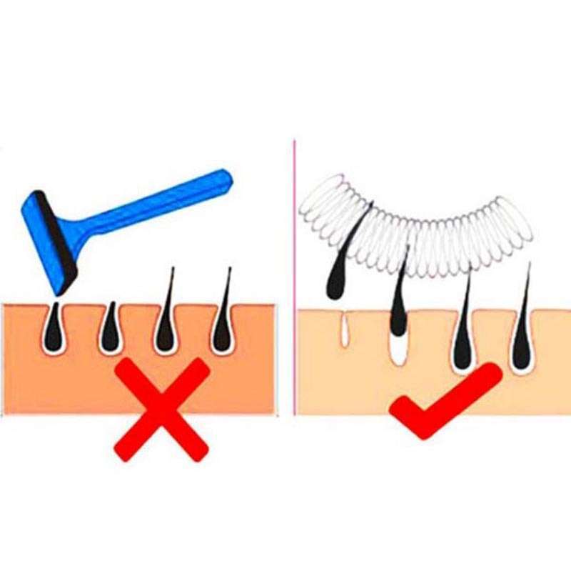 Women Fashion Facial Spring Hair Remover Stick Removal Tool Epilator-3