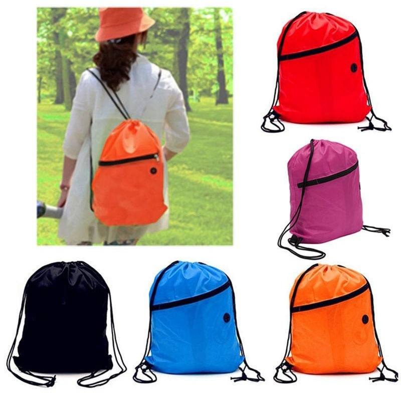Fashion Drawstring School Gym Swim Beach Environmental Waterproof Bag Backpacks-3