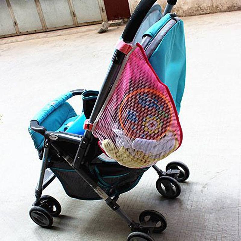 Baby Fashion Stroller Pushchairs Pram Basket Toys Diaper Net Mesh Storage-1