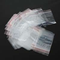bLCK-5x7cm Jewelry Ziplock Zip Zipped Lock Reclosable Plastic Poly 100PCS Clear Bags