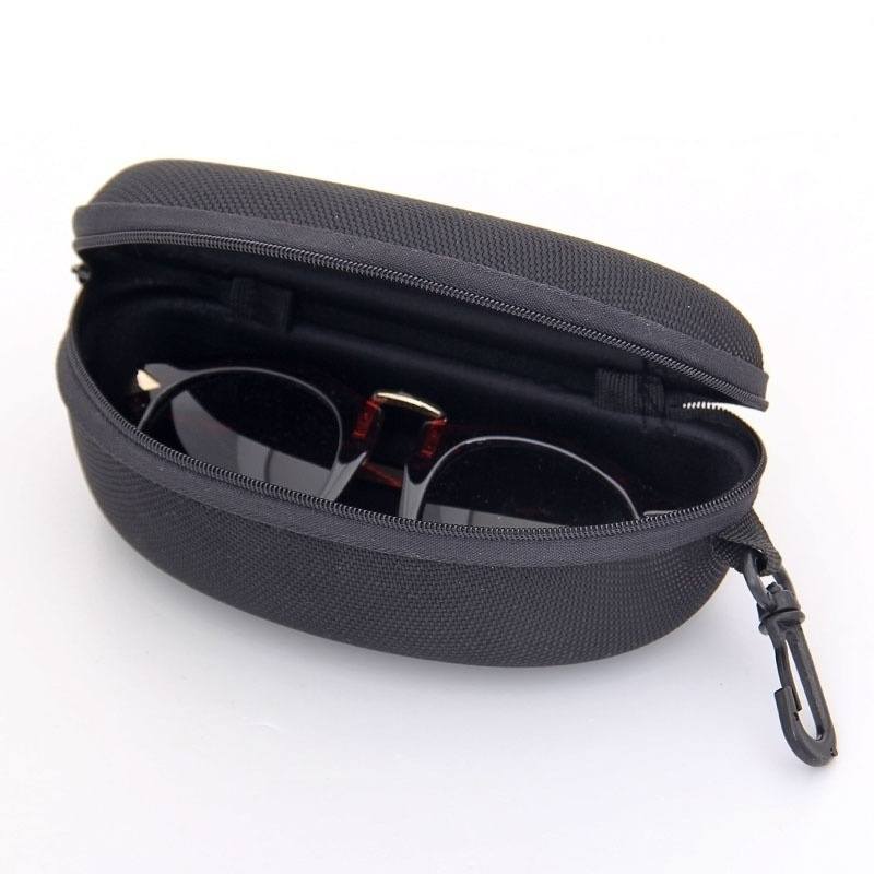 Black Portable Cute Style Hard Zipper Case Box for Glasses Eye Glasses Sun glass Bag Accessories