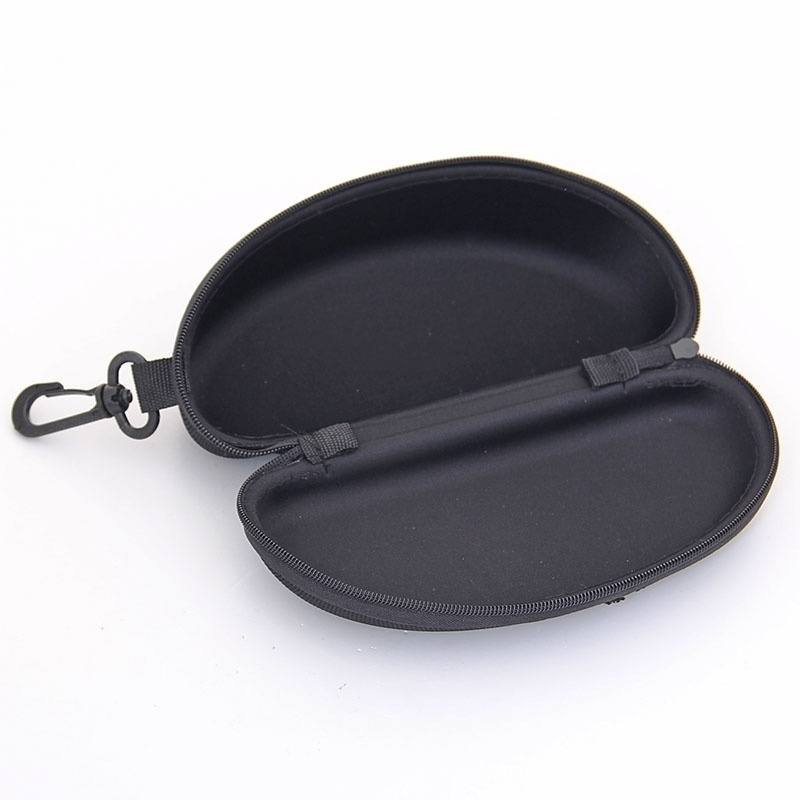 Black Portable Cute Style Hard Zipper Case Box for Glasses Eye Glasses Sun glass Bag Accessories-2