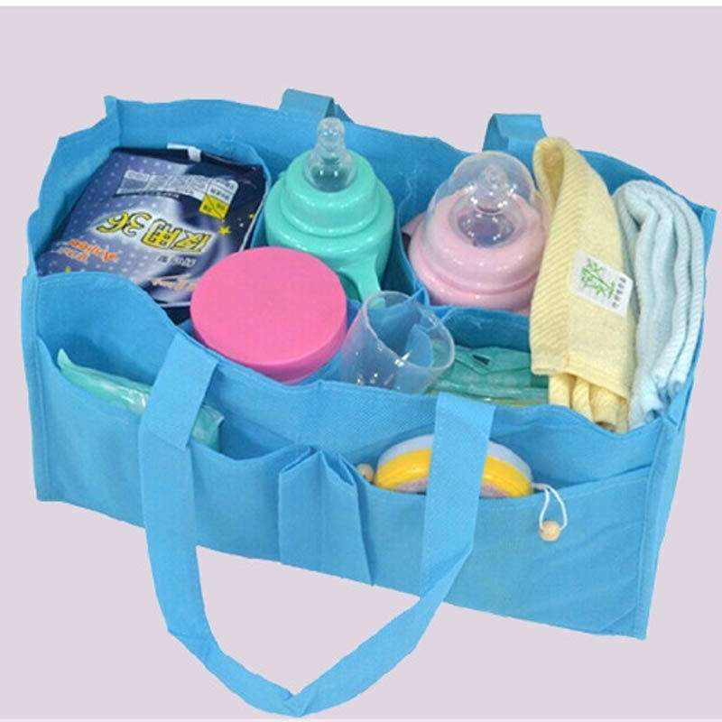 Convenient Baby Diaper Nappy Water Bottle Divider Storage Organizer Mommy Bag Handbag Inner Pouch in Bag-4