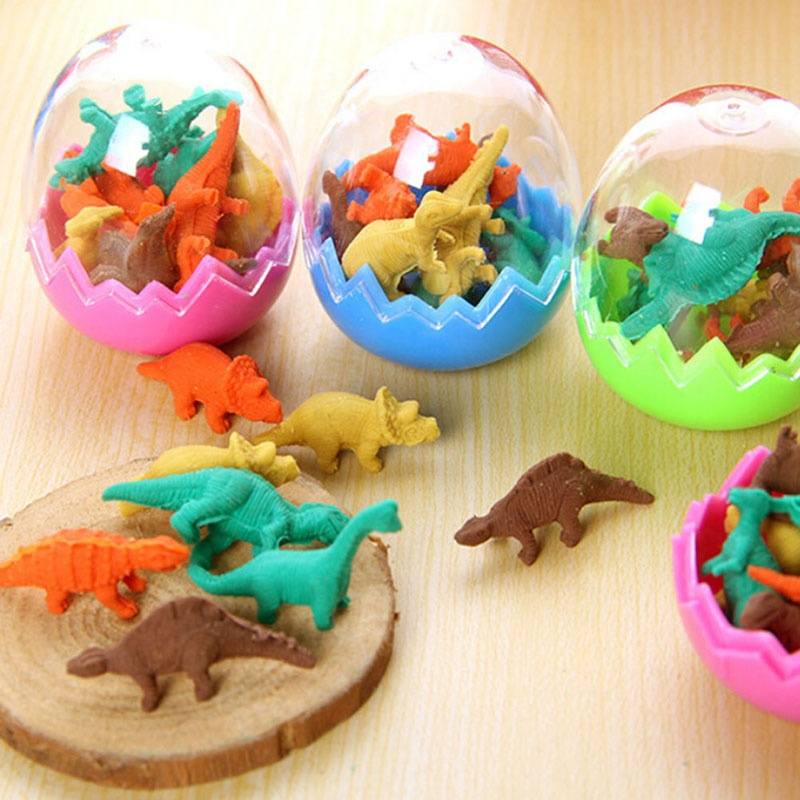 Novelty Dinosaur Egg Pencil Rubber Eraser Students Office Stationery Toy-2