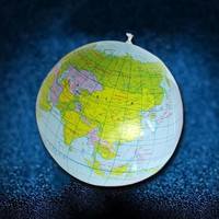 ejUz-40cm Inflatable World Globe Teach Education Geography Toy Map Balloon Beach Ball Color Multi Color