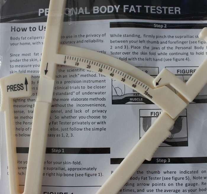Personal Body Fat Caliper Tester Fitness Keep Health Fat Calipers, Body Fat Tester-3