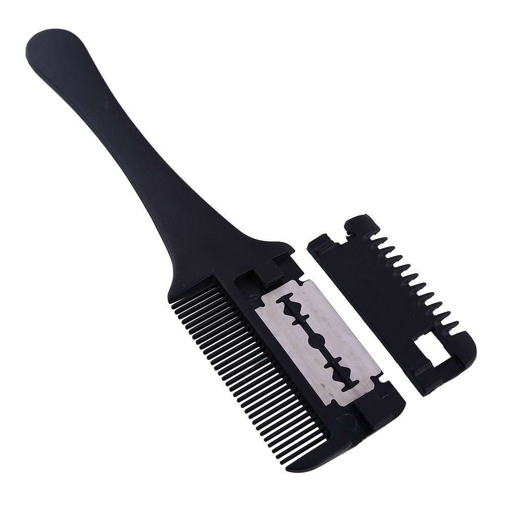 Fringe Trimmer Bangs Thinning Cutting Cutter Hair Dresser Comb Black-1
