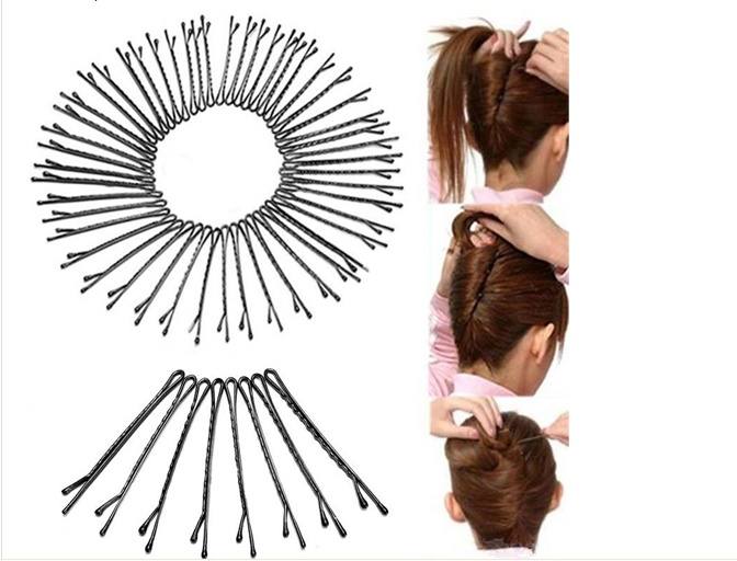 60Pcs 1set Hair Clips Bobby Pins Invisible Curly Wavy Grips Salon Barrette Hairpin