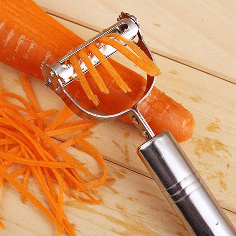 Vegetable Carrot Potato Stainless Steel Peeler Grater Slicer Cutter Gadget Tool