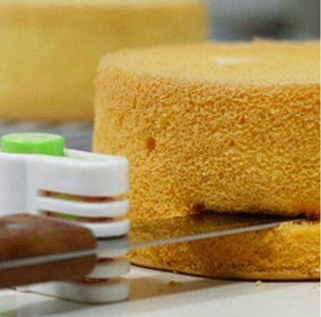 2pcs Cake Slicer Bread Leveler Cutter Pack 5 Layers Adjustable Fixator Guide Cake Cutter Leveler