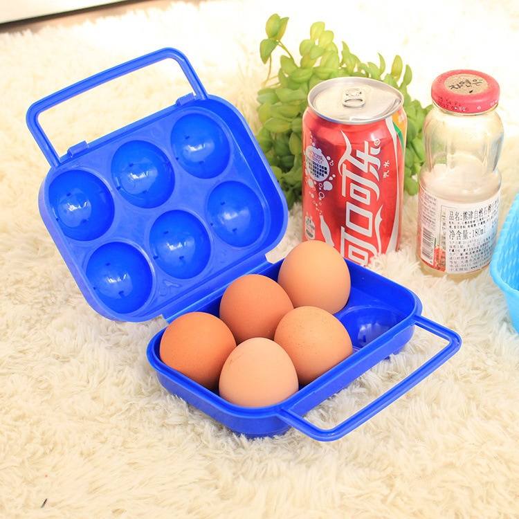 Outdoor Picnic Portable Plastic 6 Case Egg Case Egg Box-1