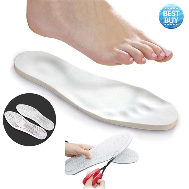 Best 1 Pairs Unisex Memory Foam Shoe Insoles Foot Care Comfort Pain Relief All Size