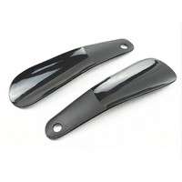sZDm-Plastic Shoehorn Shoe Horn Lifter Flexible Sturdy Slip Black