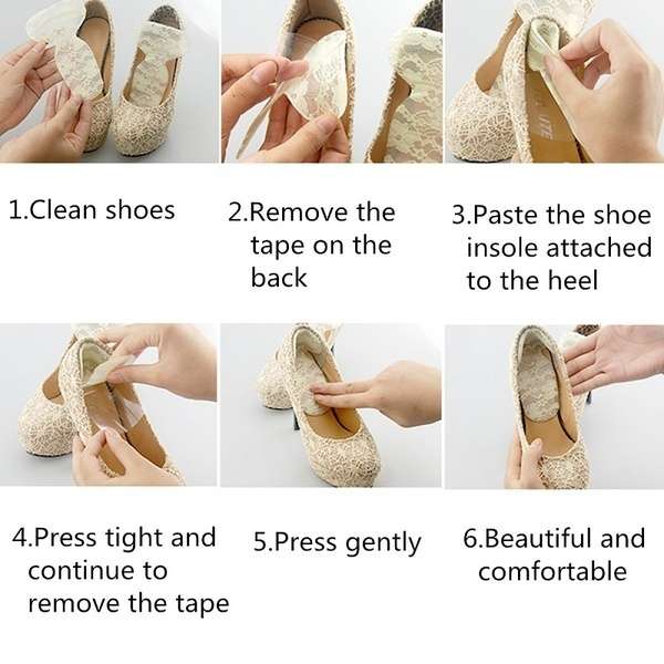 Fashion Shoes Accessories Soft High Heel Cushion Shoe Insert Dance Insole Pads Foot Care Foot Protector-4