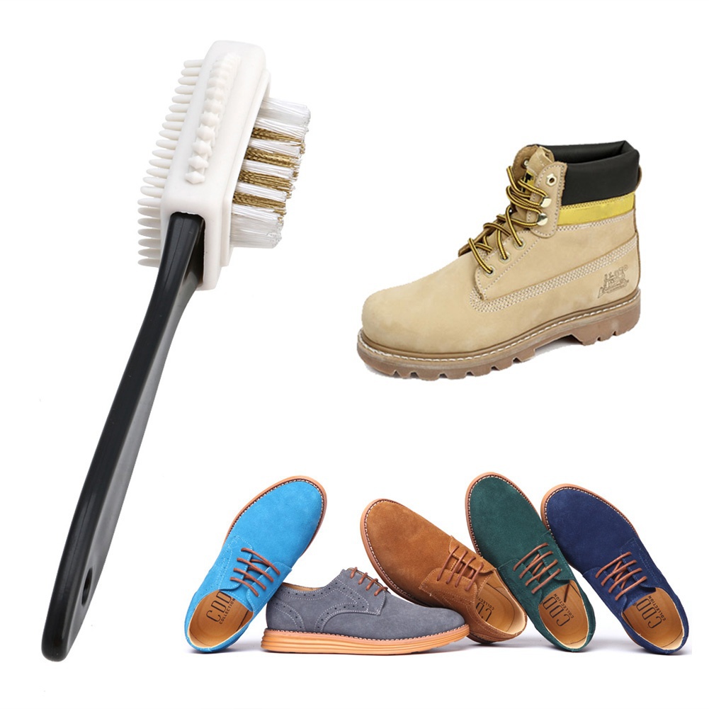3-Sides Cleaning Brush for Suede Nubuck Shoes Boot Cleaner-1