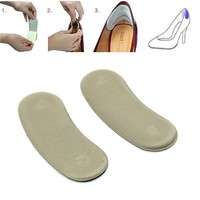 sr7O-5 Pairs Shoe Back Heel Inserts Insoles Sticky Fabric