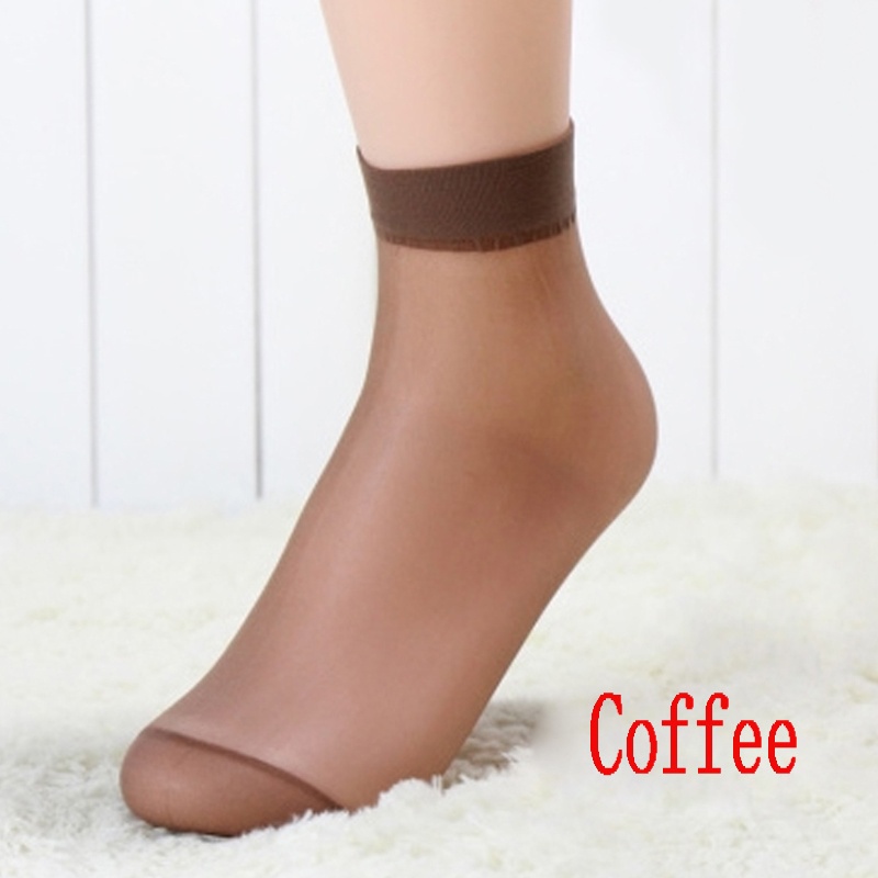 10 Pairs Sexy Women's Ultra Thin Silk Girl Short Stockings Ankle Low Cut Socks-2