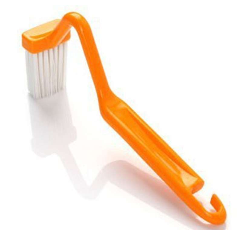 V-Type Portable Plastic Toilet Cleaning Brush Cleaner Bent Handle Color randomly-4