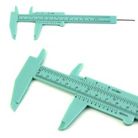wbPG-6Inch 150mm Plastic Ruler Sliding Gauge Vernier Caliper Jewelry Measuring