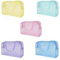 Bgm0-Hot Clear And Waterproof Bag Wash Case Toiletry Organizer Travel Make Up Totes