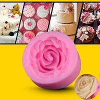 Dsi1-Popular Mini Rose Shapes Chocolate Mould Cake Pastry Candy Molds Baking Tools DIY