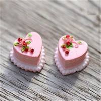 DwPz-Miniature Dollhouse Garden Craft Fairy Bonsai Decor Doll Heart Cake