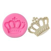 Dy0O-New Cook Fashion Silicone Mold 3D Crown Pattern Fondant Cake Decorating Tools Silicone Soap Mold