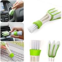 HHO4-Hot Computer Window Air-conditioner Dust Cleaner Car Air Vent Double Ended Brush