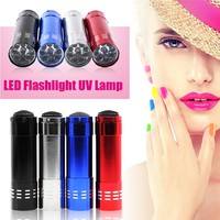 N3PQ-Mini LED Flashlight UV Lamp Nail Dryer Portable For Nail Gel 15s Fast Dry