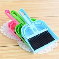 OQHv-Plastic Broom Sweeping Set Home Duster Brushes Housework Panels Brushes Pet Dustpan Supplies Mini Cleaning Tool