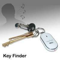 OsCO-Fashion Whistle Key Finder Flashing Beeping Remote Lost Key Finder Locator Key Ring