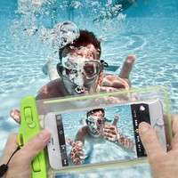 Pb9e-Transparent PVC Luminous Waterproof Phone Case Cover For Iphone 3 4 4s 5 5s 5C 6 Water Proof Underwater Bag For Phone6 All Mobile Phone