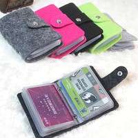 bzu3-Women Pouch ID Credit Card Wallet Organizer Case Box Pocket Card Holder