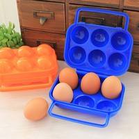 kRZn-Outdoor Picnic Portable Plastic 6 Case Egg Case Egg Box