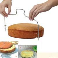 kXzA-Adjustable Wire Cake Slicer Leveler Pizza Dough Cutter Trimmer Tools