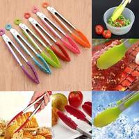 kahe-Silicone Cooking Salad Serving Stainless Steel Handle Utensil