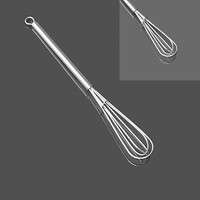 keCo-Stainless Steel Handle Egg Whisk Silicone Kitchen Mixer Balloon Wire Egg Beater Tool