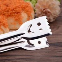 kw8t-Stainless Steel Smile Face Pattern Tools Food Bread Outdoor Camping Kitchen
