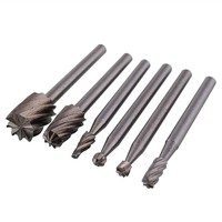 wmX3-6pcs Routing Router Grinding Wood Milling For Rotary Files Set Tool